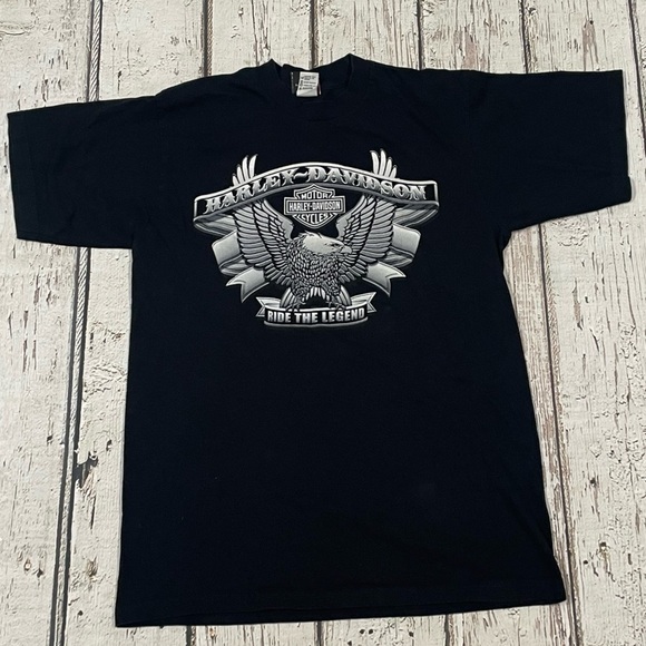Harley-Davidson Motorcycles Minnesota Crewneck Bike Tee Top Shirt - Picture 1 of 8